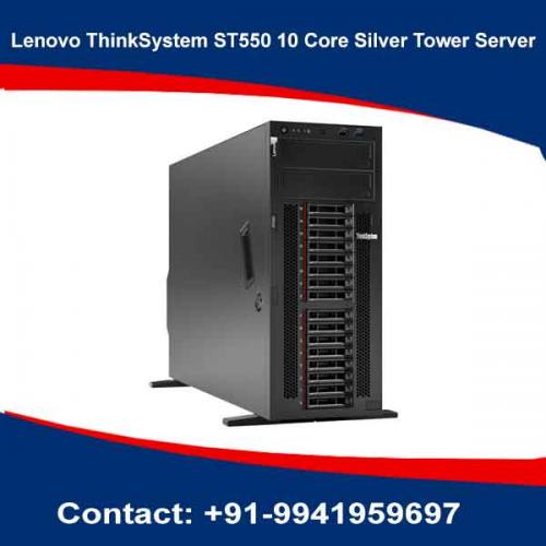 Lenovo ThinkSystem ST550 10 Core Silver Tower Server price in hyderabad, chennai, telangana, kerala, bangalore, india