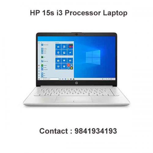 HP 15s i3 Processor Laptop price in hyderabad, chennai, tamilnadu, india