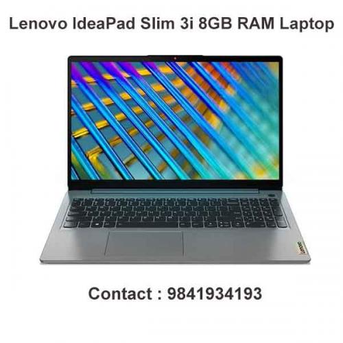 Lenovo IdeaPad Slim 3i 8GB RAM Laptop price in hyderabad, chennai, tamilnadu, india