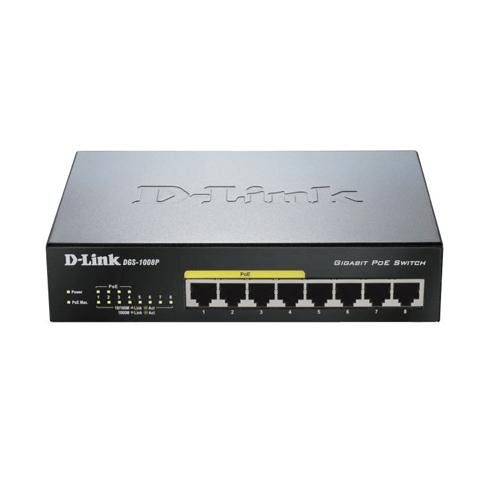 D-Link DGS 1008P 8 Port Desktop Switch dealers in hyderabad, andhra, nellore, vizag, bangalore, telangana, kerala, bangalore, chennai, india