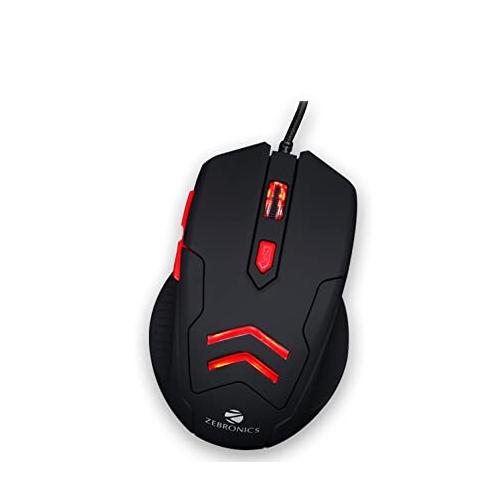 Zebronics Feather Wired Optical Gaming Mouse price in hyderabad, chennai, tamilnadu, india